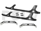 LX0728  Lynx Ultra Landing Gear Silver Carbon Fiber Skids T-REX 550/600  